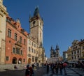 Old Town Square in Prague in summer, Czech Republic Royalty Free Stock Photo
